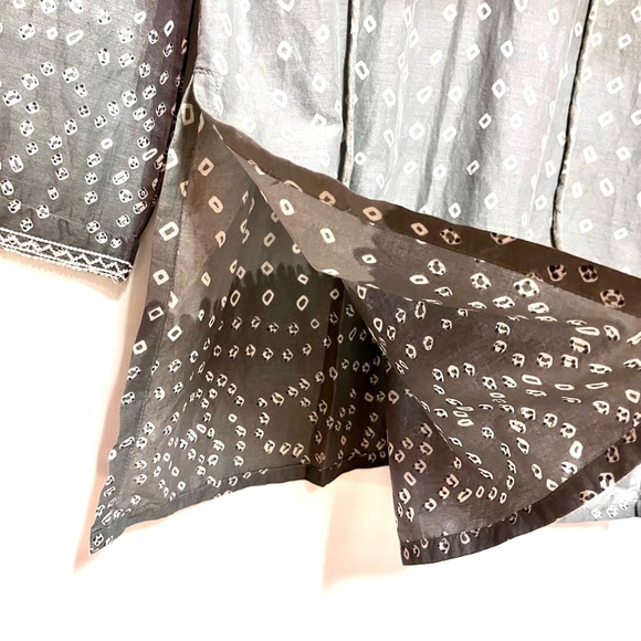 Antonio Melani Embroidered Ombré Tunic Dress/Swim Cover Cotton Size Small - Picture 5 of 14